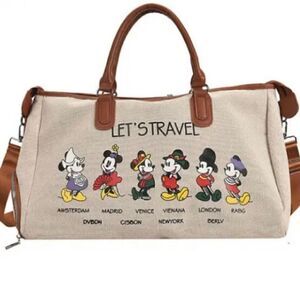 #308 MICKEY & MINNIE Canvas tote